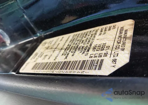 1998 Nissan 200Sx Se z USA, uszkodzony, nr VIN 1N4AB42D7WC517542